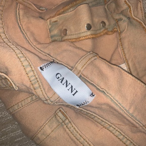 Ganni Washed Khaki Jeans - Picture 2 of 4